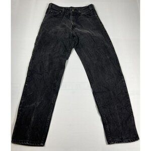 Vintage Levi’s 550 Orange Tab Relaxed Fit Tapered Leg Jeans Black 34x30 USA